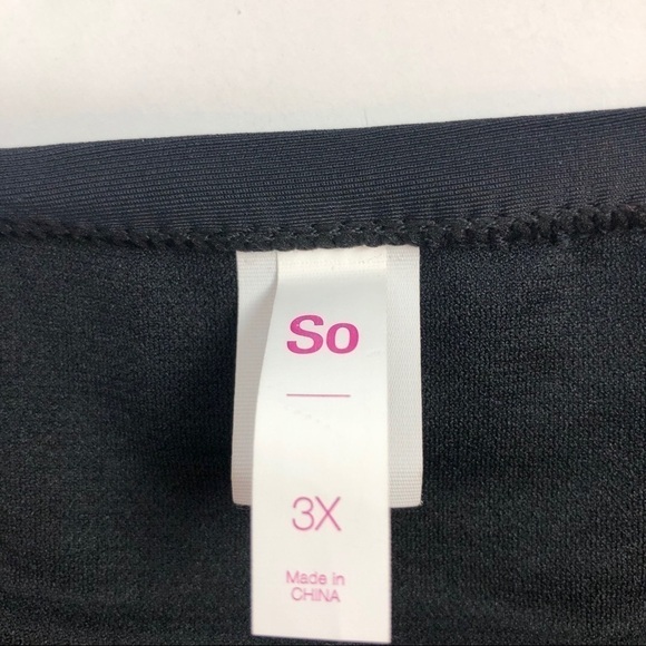 NWT SO by Kohl’s Women’s Swimwear Bikini Sz 3X Jr Color Black - Picture 6 of 7